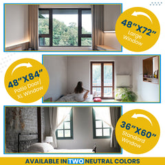 DIY Interior Storm Window Kits with Reusable Heavy Duty 6 Mil PVC Clear Vinyl Sheet