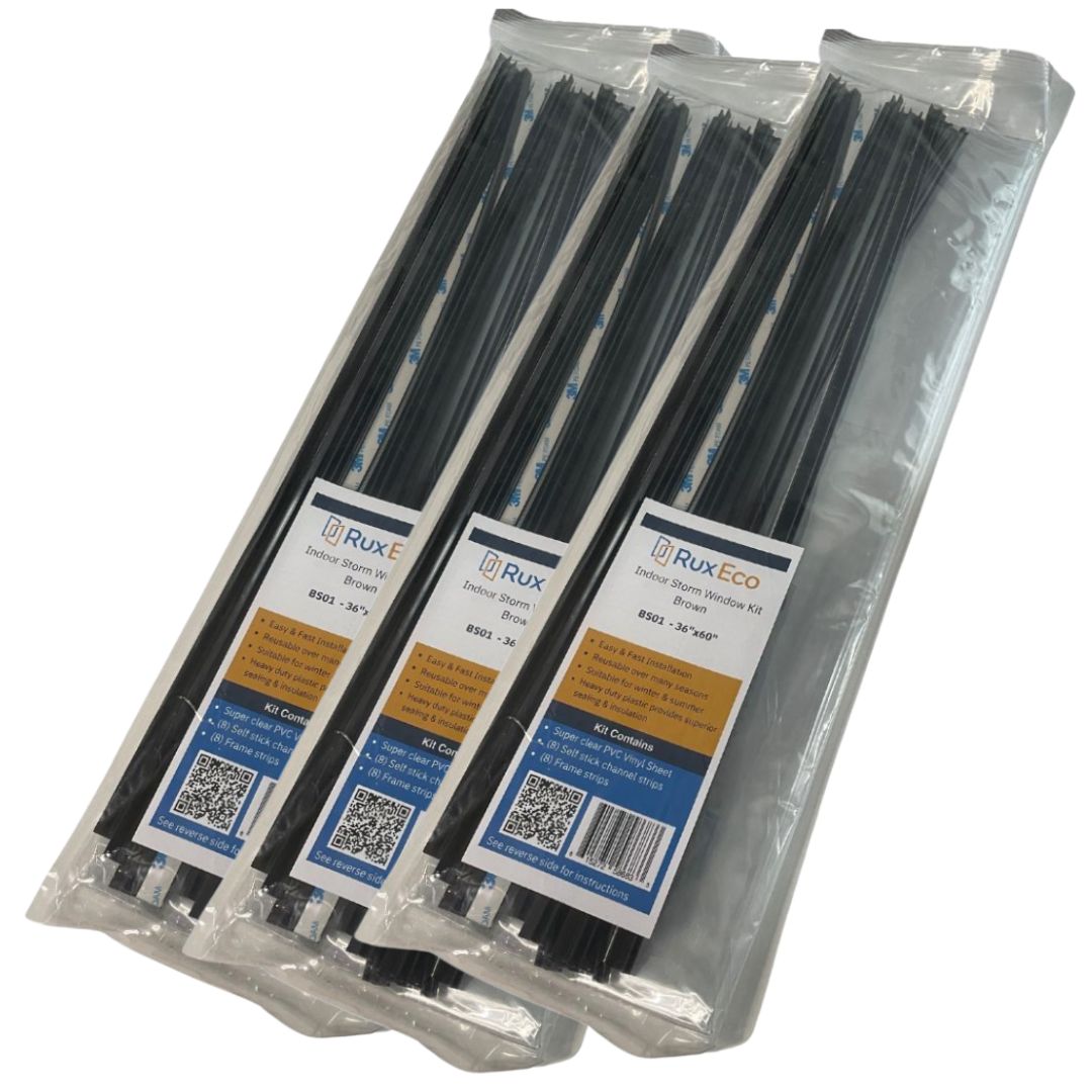 Indoor Storm Window Kit - Reusable Plastic Window Insert for Winter ...