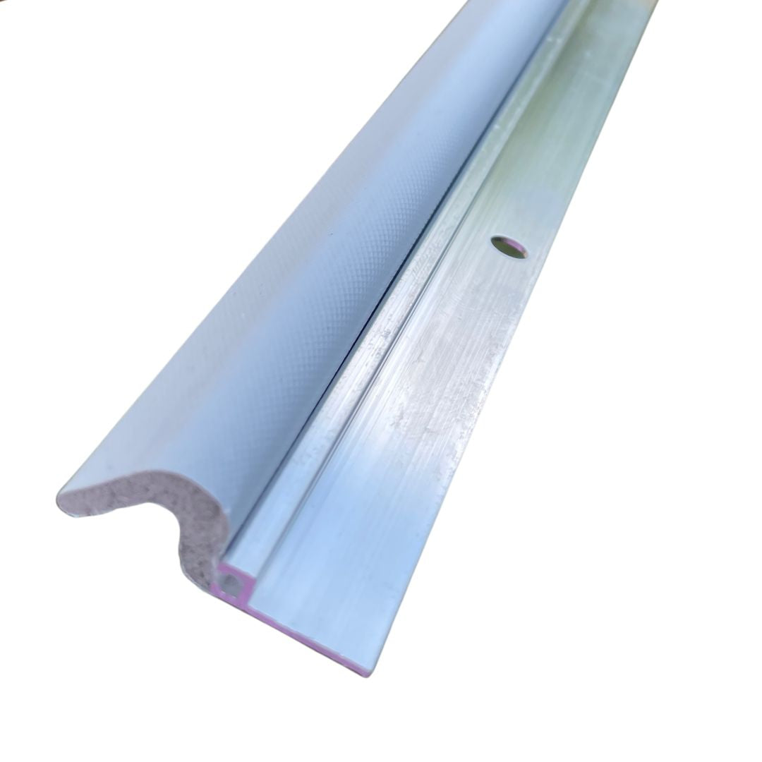 Door Weatherstrip Kit - Screw-On Aluminum Door Sealer with Foam Insert