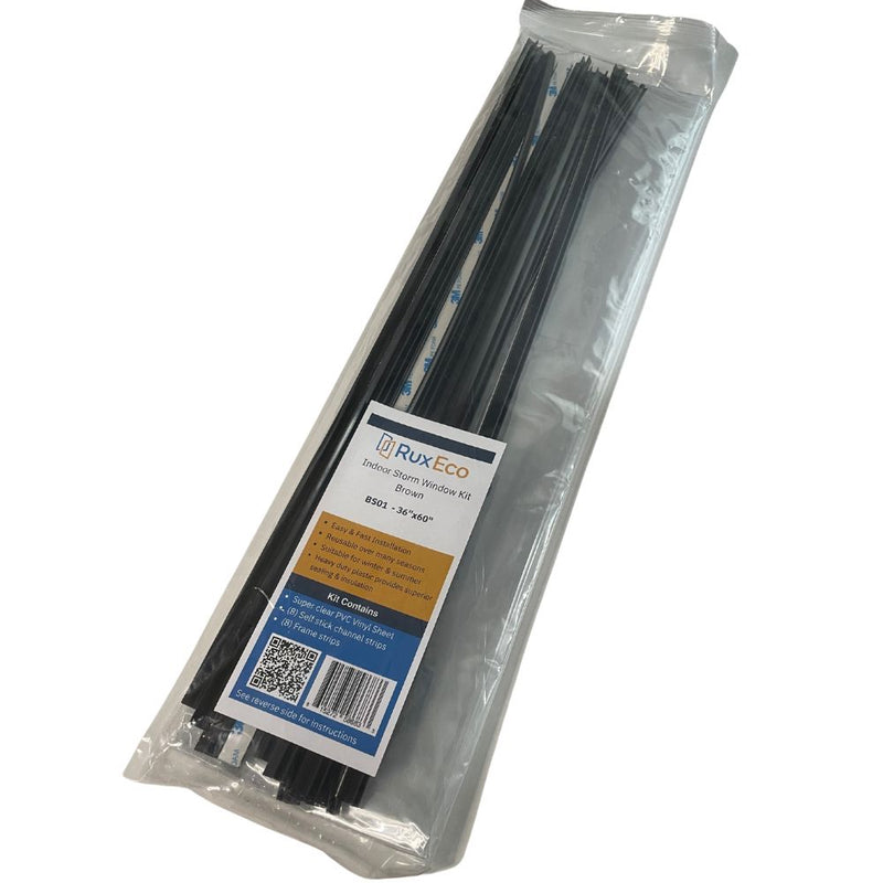 DIY Interior Storm Window Kits with Reusable Heavy Duty 6 Mil PVC Clear Vinyl Sheet