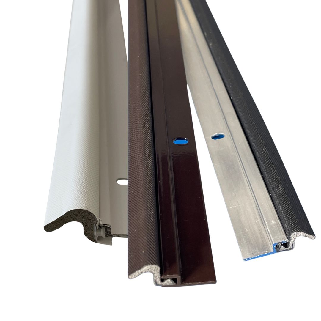 RuxEco Door Weatherstripping Kit. Screw on Aluminum with Foam Seal