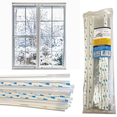 RuxEco Interior Storm Window Kit - Reusable Plastic Window Insert for Winter & Summer